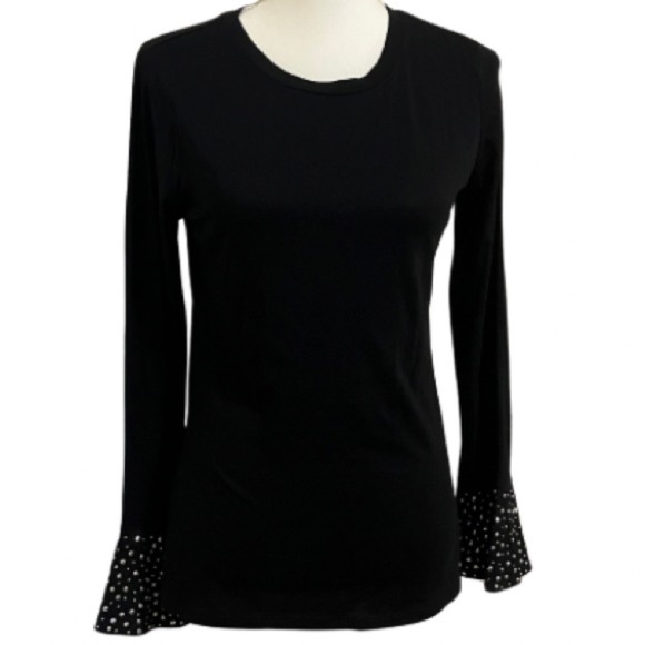 MICHAEL Michael Kors Studded Bell-Sleeve Top - Picture 2 of 12